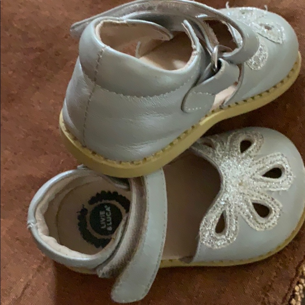 Little baby girl size four shoe Lovied & Luca